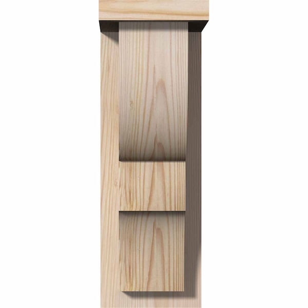 Ridgewood Smooth Corbel W/Backplate, Douglas Fir, 5 1/2W X 8D X 16H